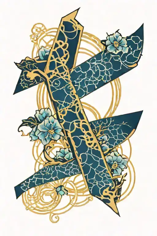 Kintsugi Symbol Letter