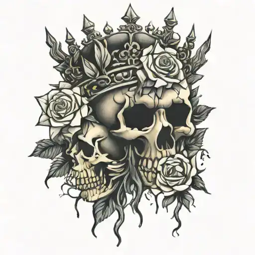 Memento Mori And Thorn Crown