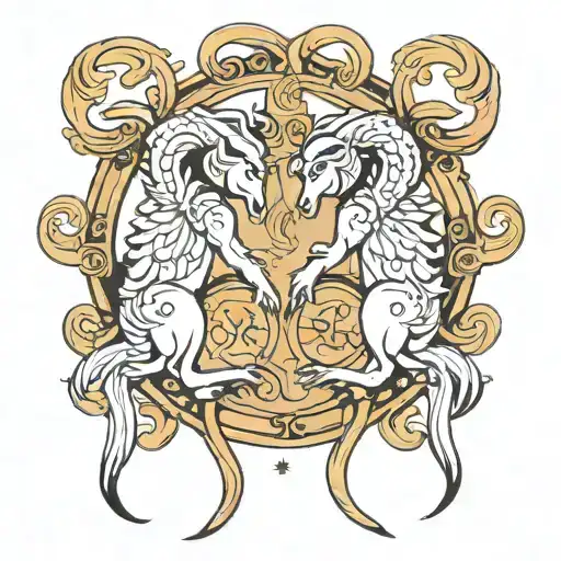 Zodiac Symbol Gemini Sign