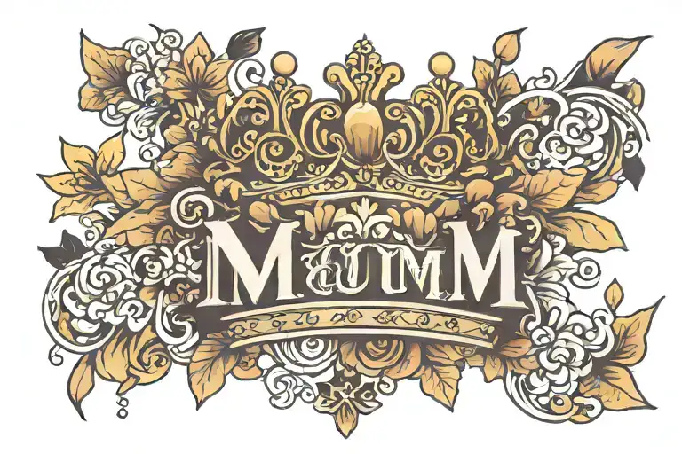 Crown Over Mum Written
