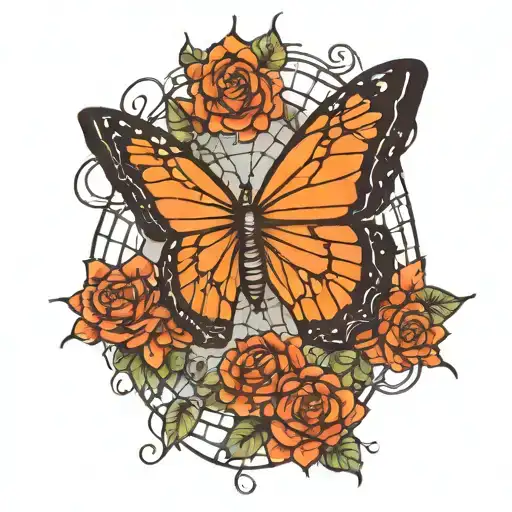 Butterfly Spider Web