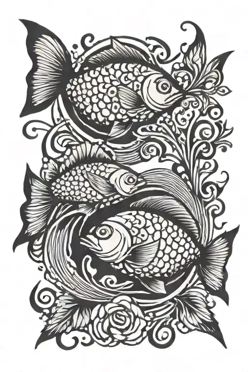 Two Fish And Musical Notes