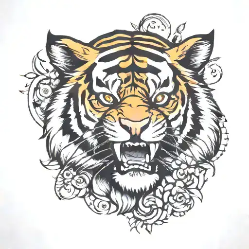 Tiger Chest Piece