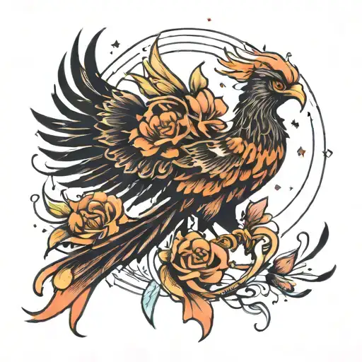 Phoenix From Ashes And Flowers Into Stars