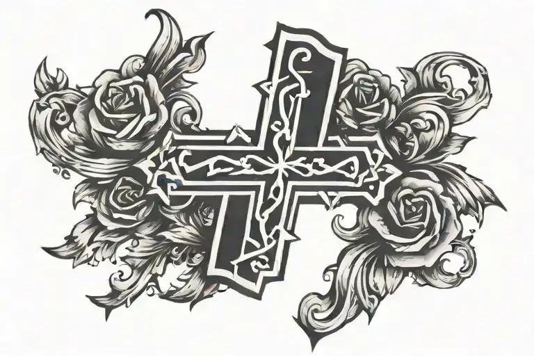 Bicep Band With Cross In Middle