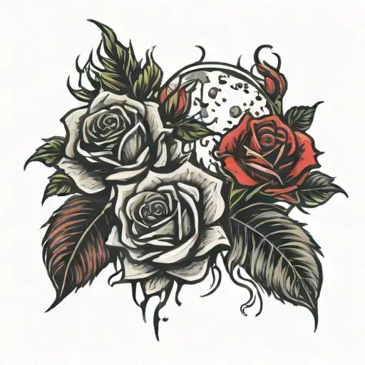 Red Roses And A Bleeding Moon