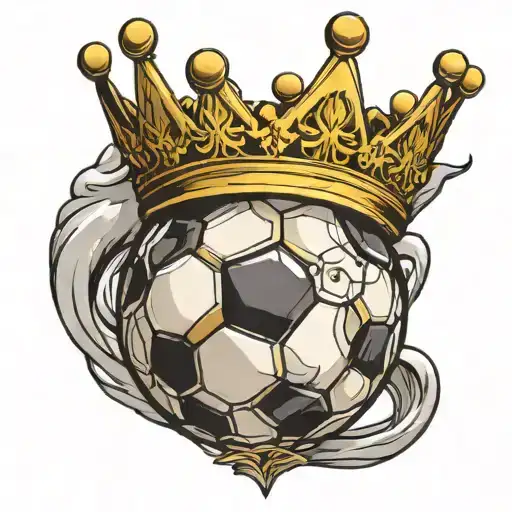 Soccer Ball With Crown