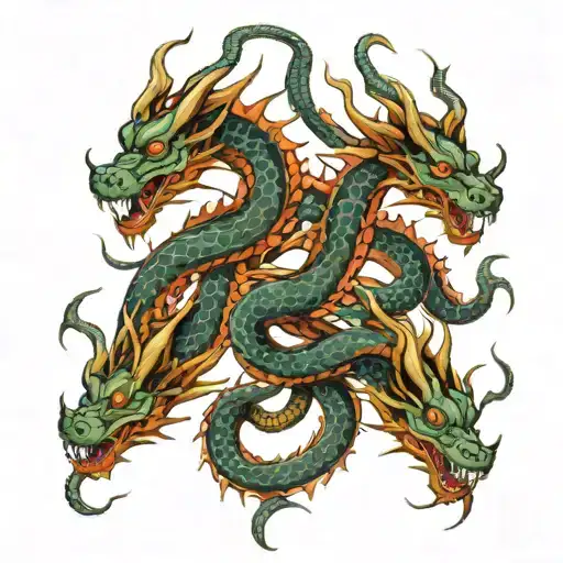 3 Headed Hydra Dragon
