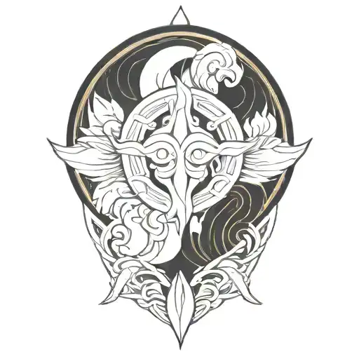 Samuarai In A Garden