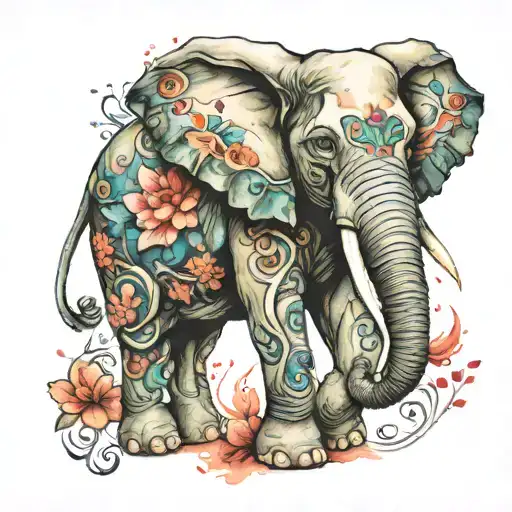 Watercolor Elephant