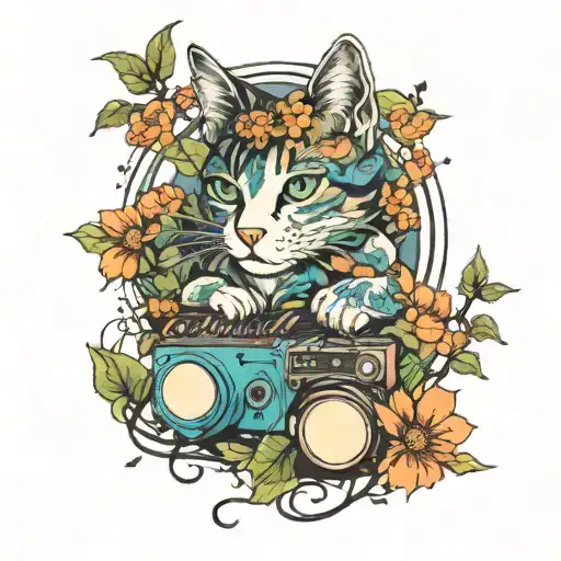 Cats Music Daisys Trees Mountains