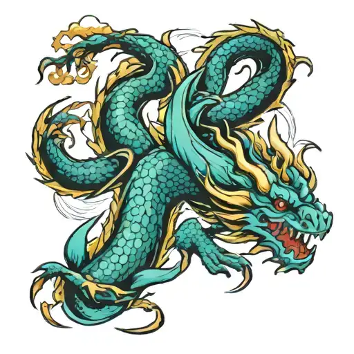 Aquarius Mountain Dragon Sign