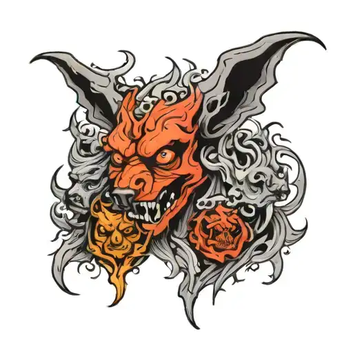 Hades Demonic Dog With 3 Heads Scary