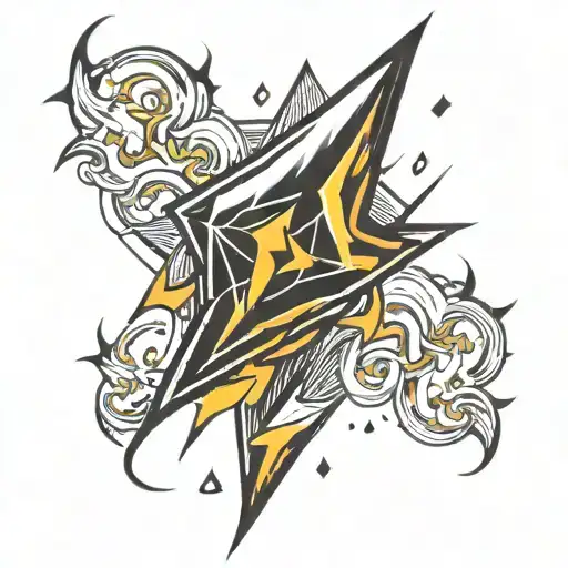 Diamond And Lightning Bolt