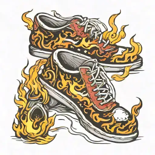 Shoes With Fire