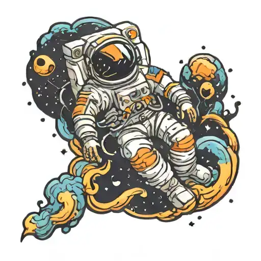 Astronaut Floating