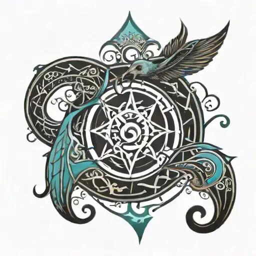 16 Patience Symbol Turqois Masculine