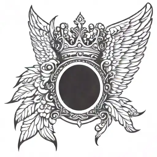 Angle Wings Ans Crown