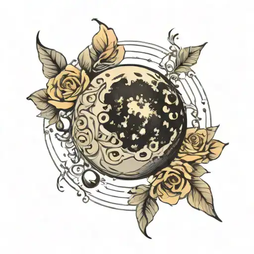 Realistic Moon More Than Half