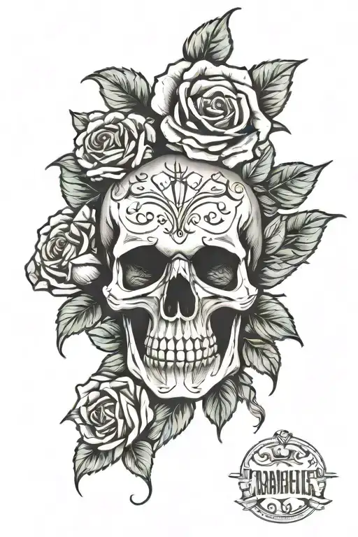 Skull And Roses