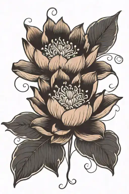 Lotus Flower With Quote Incorporated