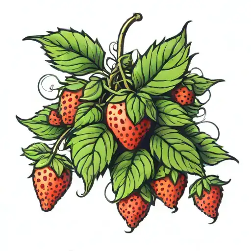 Strawberry Plant Growing