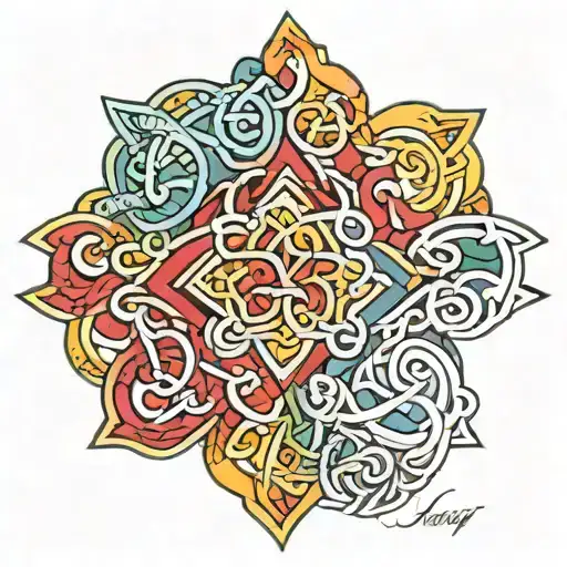 Irish Knot Design Incorporating The Name Casey