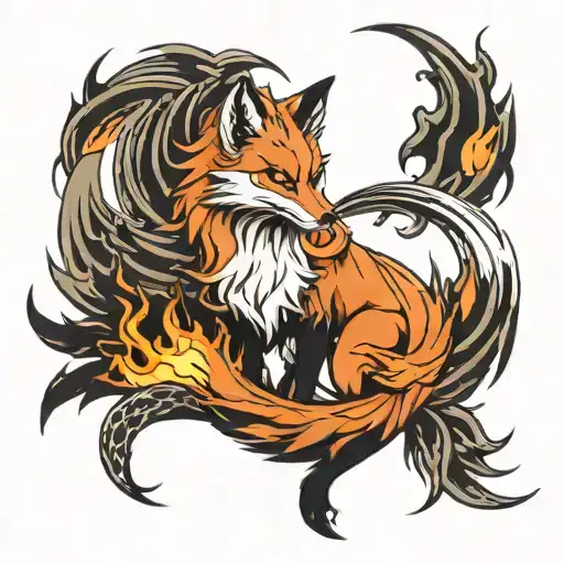 Nine Tailed Fox And Fire