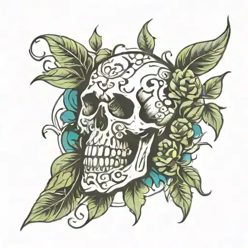 Laurel And Skull