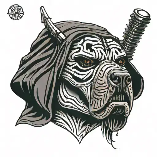 Kylo Ren With Pitbull Face