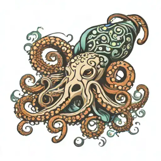 Octopus And Pices Wrapped