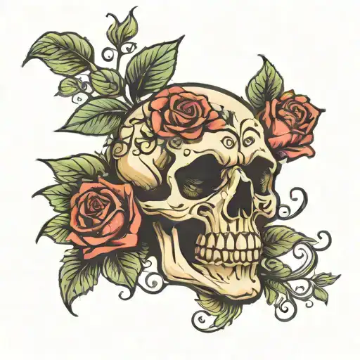 Skull And Roses