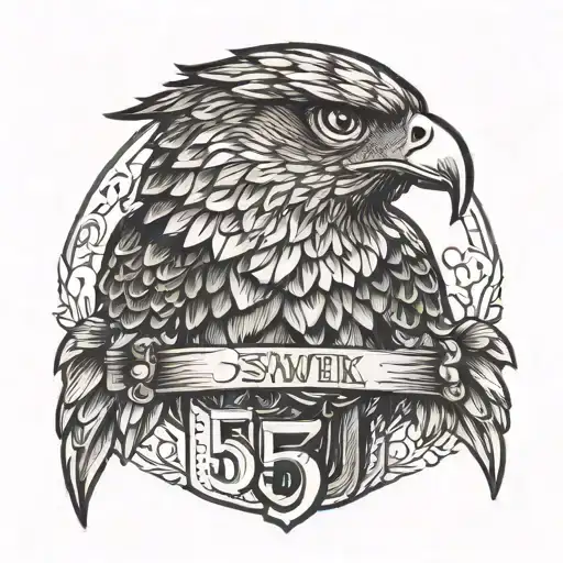Hawk With Number 52