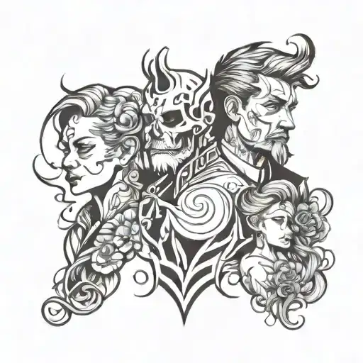 Father Son And Daughter