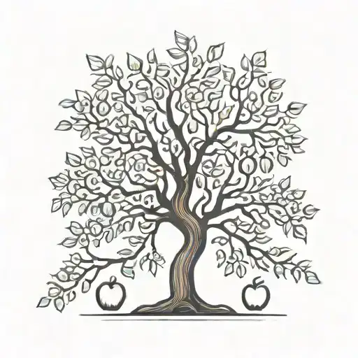 Minimalist Apple Tree