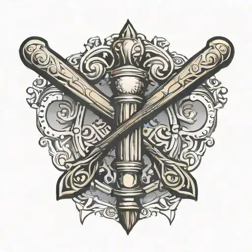 Baseball Bat Cross