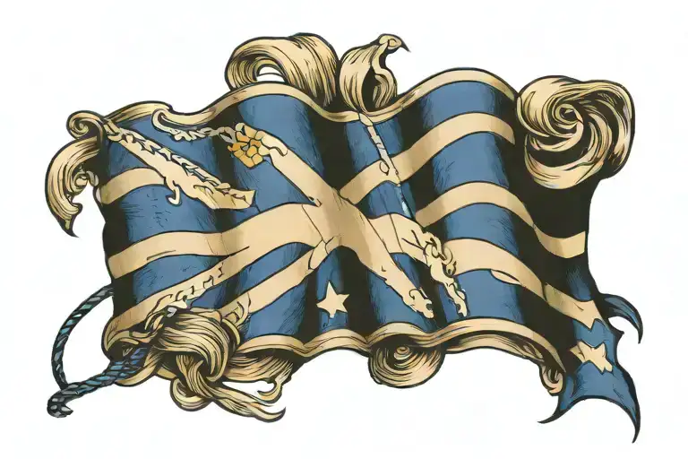 Scottish Flag Ankle Band