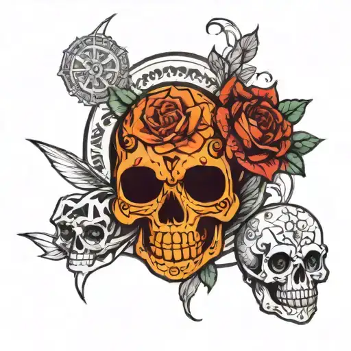 Sugar Skull And Demon Slayer Anime