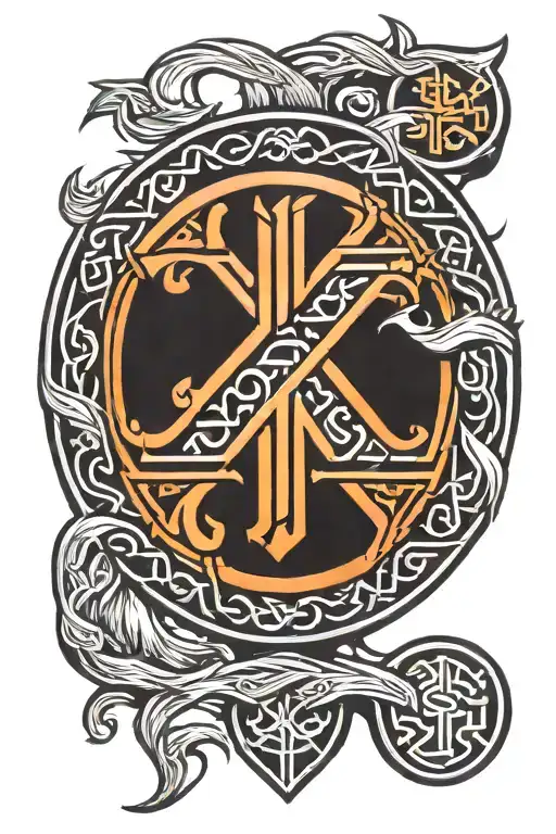 Viking Rune Symbolizing Strength