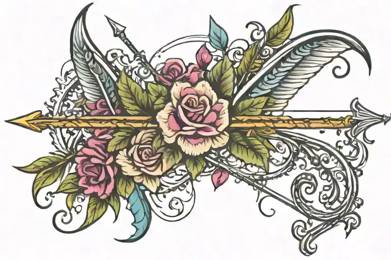 Bow And Arrow With Name Incorporated