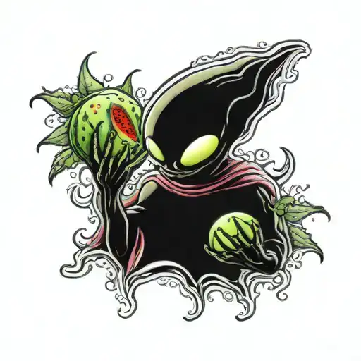 Alien Holding Water Melon Smoke Weed