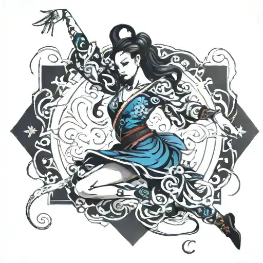 Dark Indigo Dancer