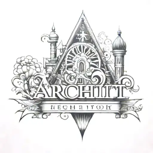 Design A Tattoo Using 'Archit' Word In It Vertically For Arm