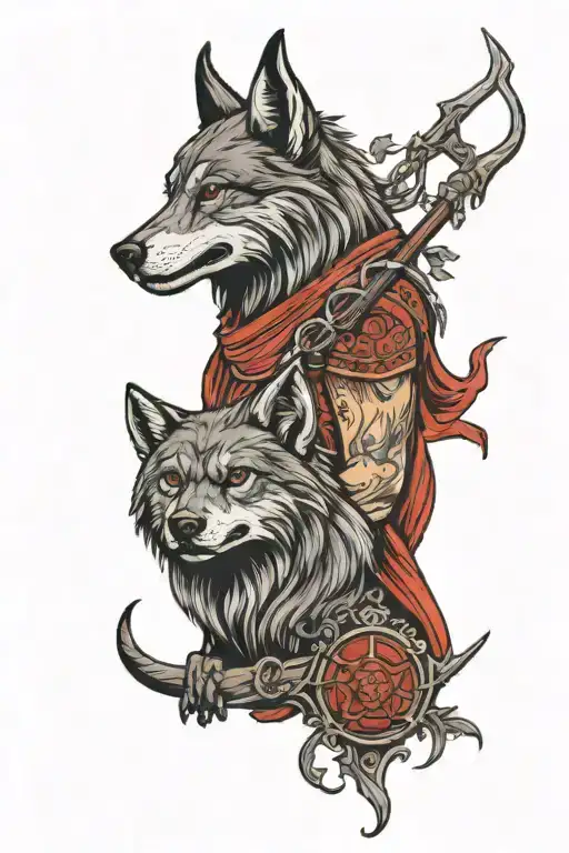 A Wulf And A Sling Blade From The Book Red Rising