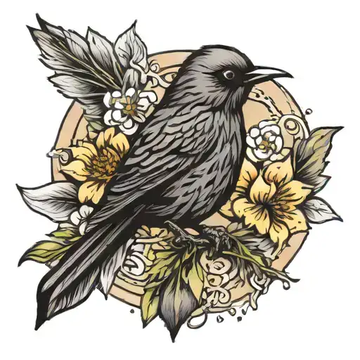 Small Black Bird Spirit Guide