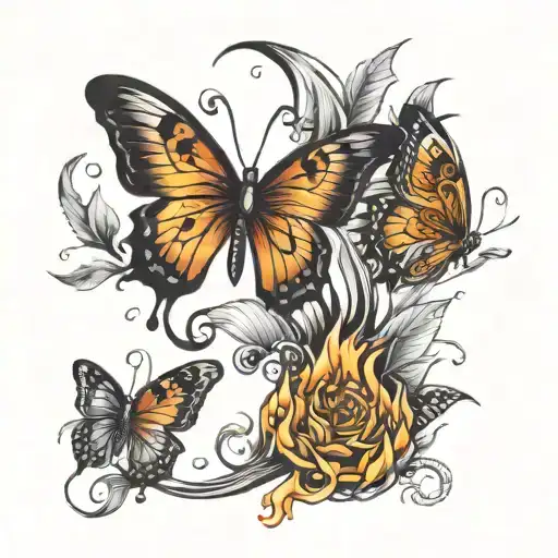 Butterflies And Fire Coming