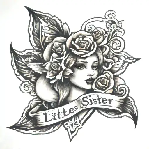 Memorial Tattoo Of Little Sister