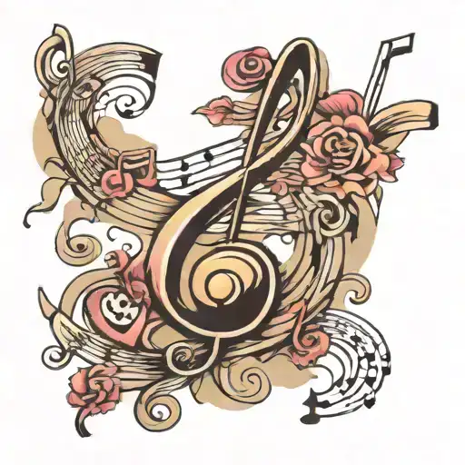 Music Notes Floating