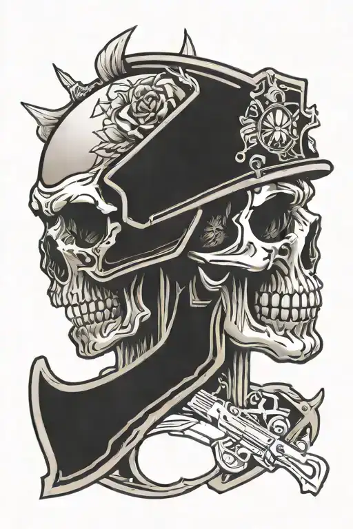 Police Tactical Gear Inspired Skull