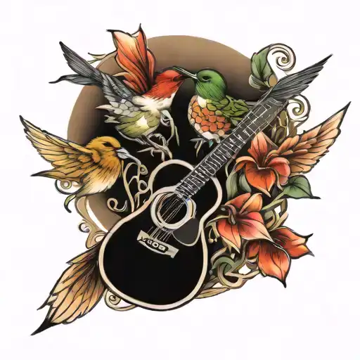 Guitar Humming Birds